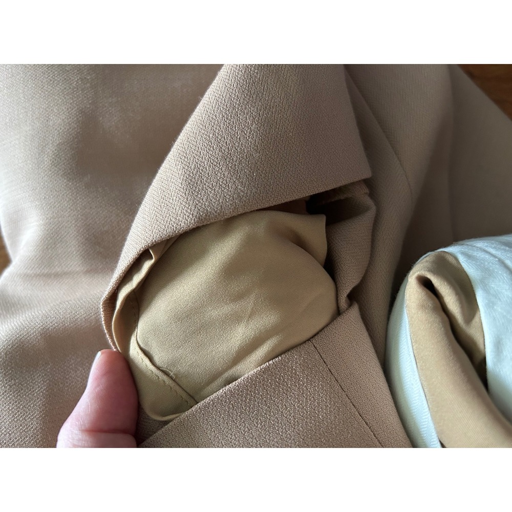 NWT J.Crew Trousers Camel Tan 14 Nova Fides Italian Wool Blend Pockets - Picture 10 of 10
